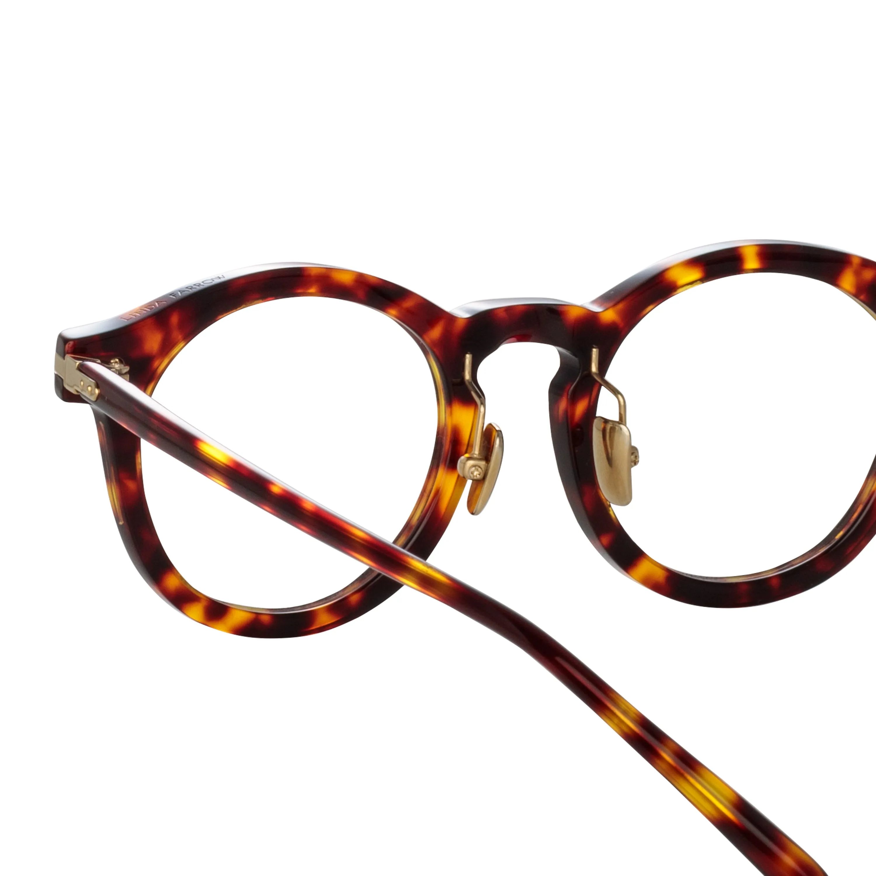Men's Parler Oval Optical Frame in Tortoiseshell (Asian Fit) sold by Linda Farrow product image thumbnail 5