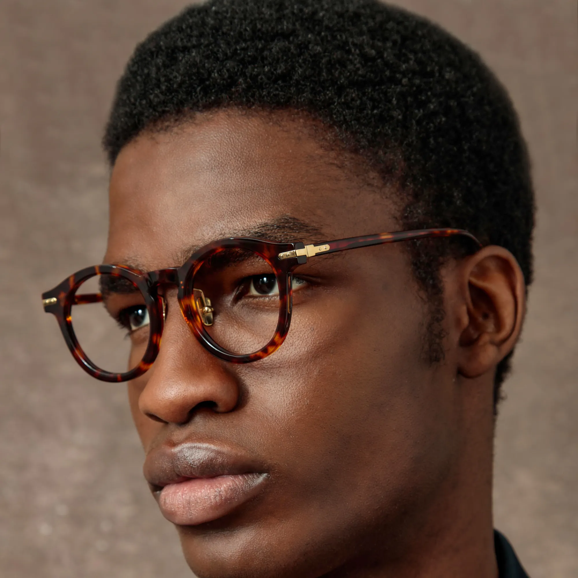Men's Parler Oval Optical Frame in Tortoiseshell (Asian Fit) sold by Linda Farrow
