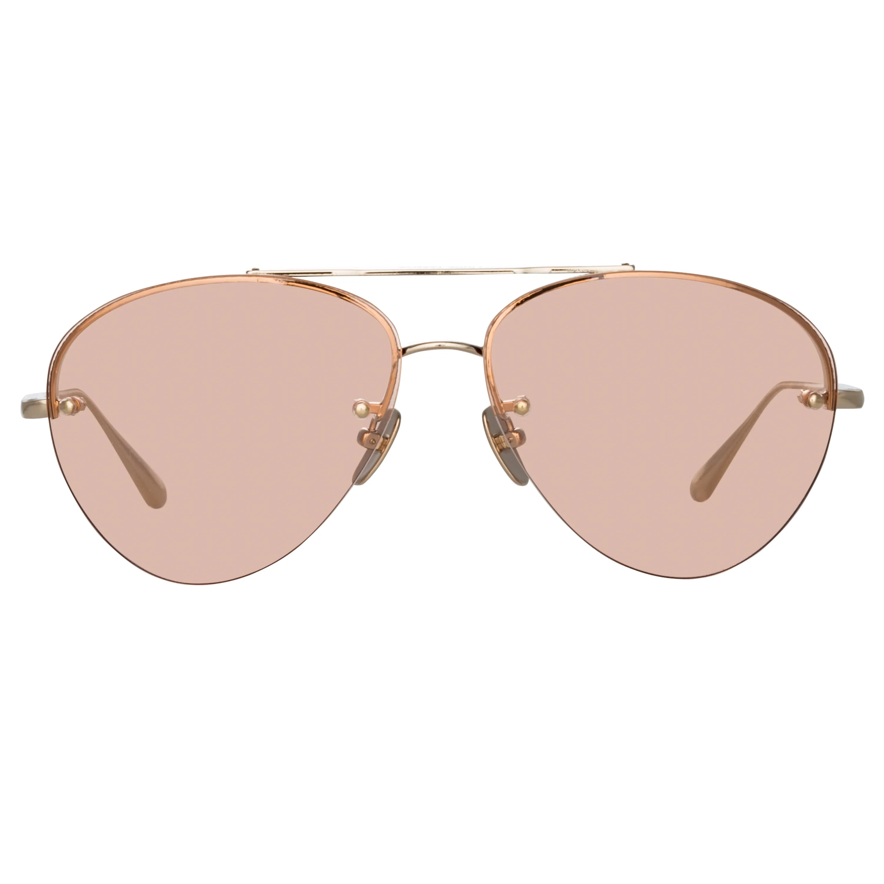 Edano Aviator Sunglasses in Light Gold sold by Linda Farrow product image thumbnail 2