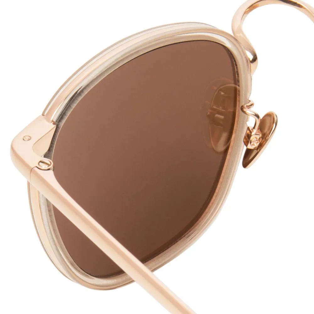 Linda Farrow 562 C3 Oval Sunglasses sold by Linda Farrow product image thumbnail 4