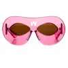 Walter Van Beirendock Mask Sunglasses in Pink sold by Linda Farrow