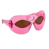Walter Van Beirendock Mask Sunglasses in Pink sold by Linda Farrow