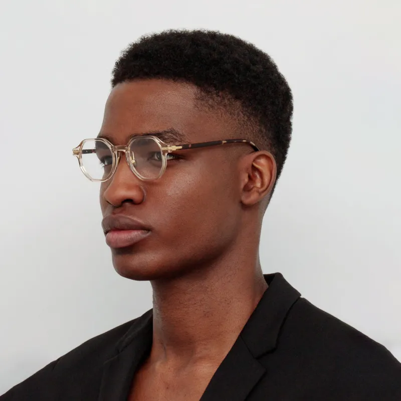 Men's Axis Angular Optical Frame in Ash (Asian Fit) sold by Linda Farrow