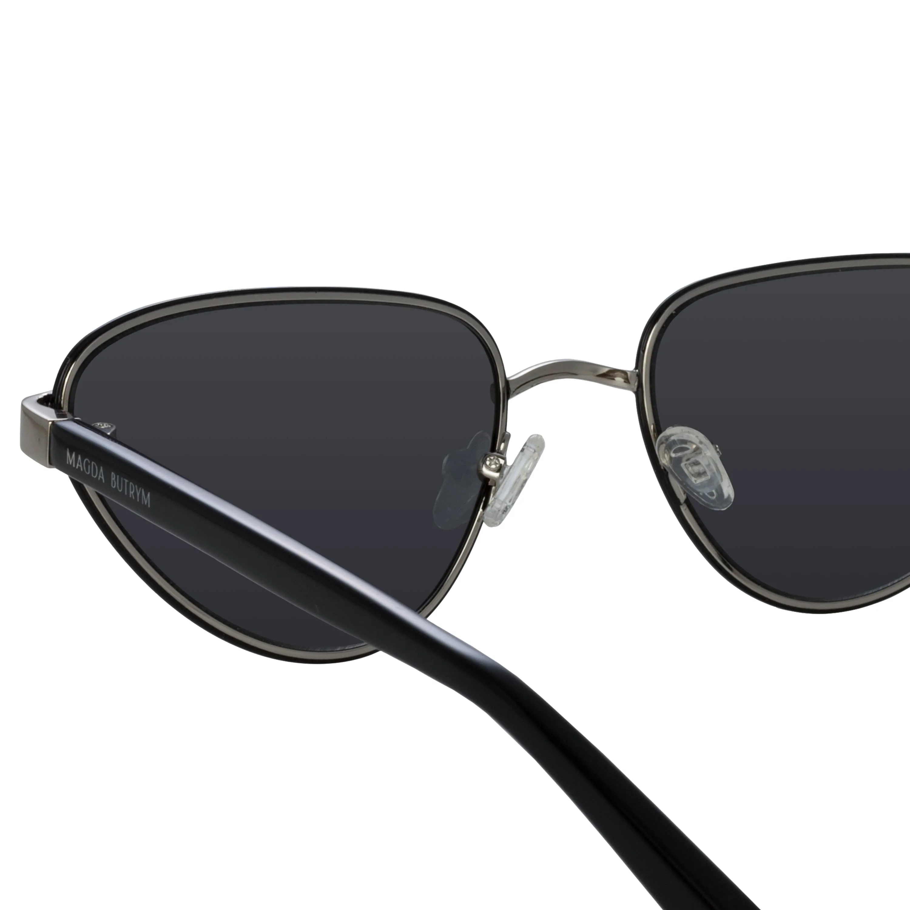 Magda Butrym Cat Eye Sunglasses in Black sold by Linda Farrow product image thumbnail 4