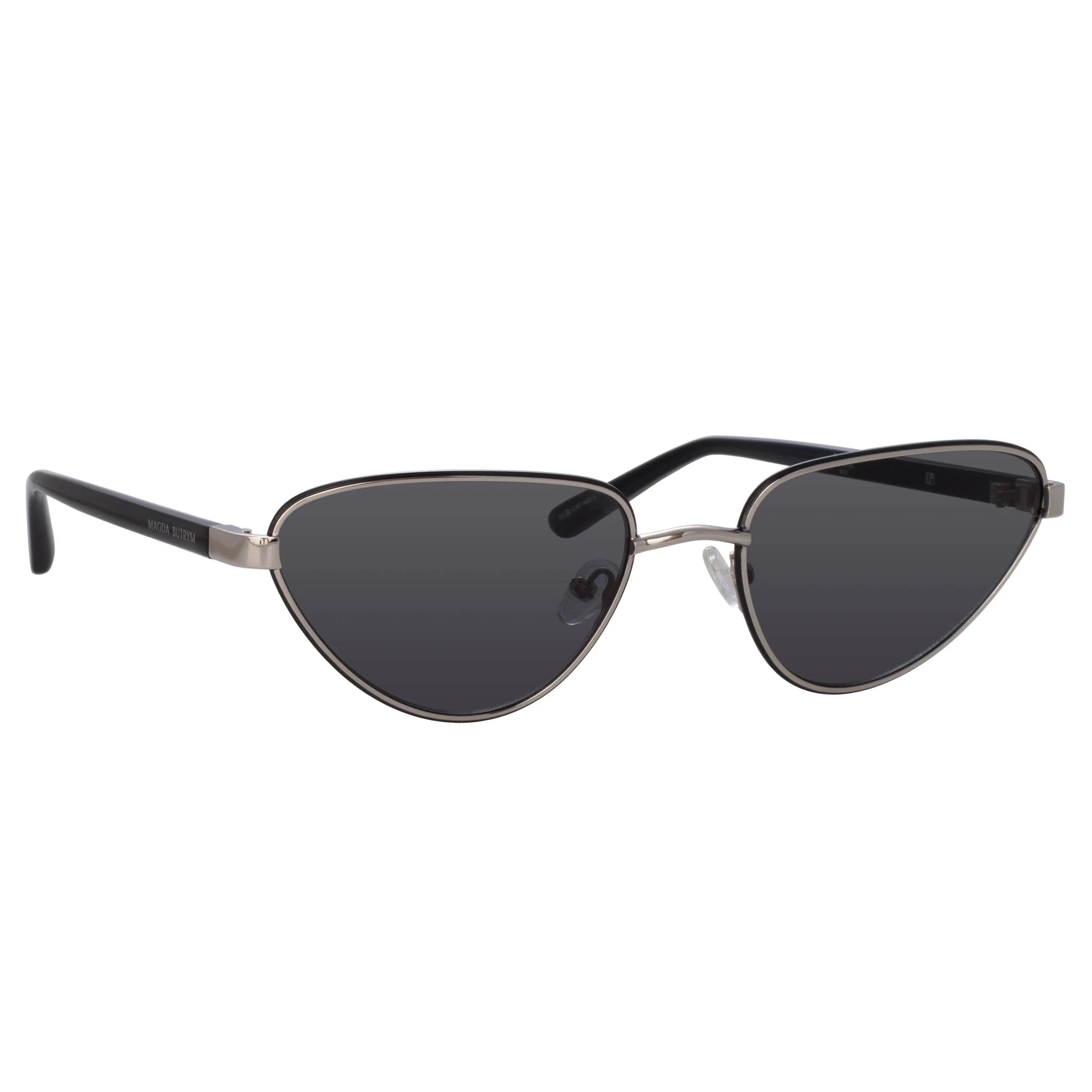 Magda Butrym Cat Eye Sunglasses in Black sold by Linda Farrow product image thumbnail 2