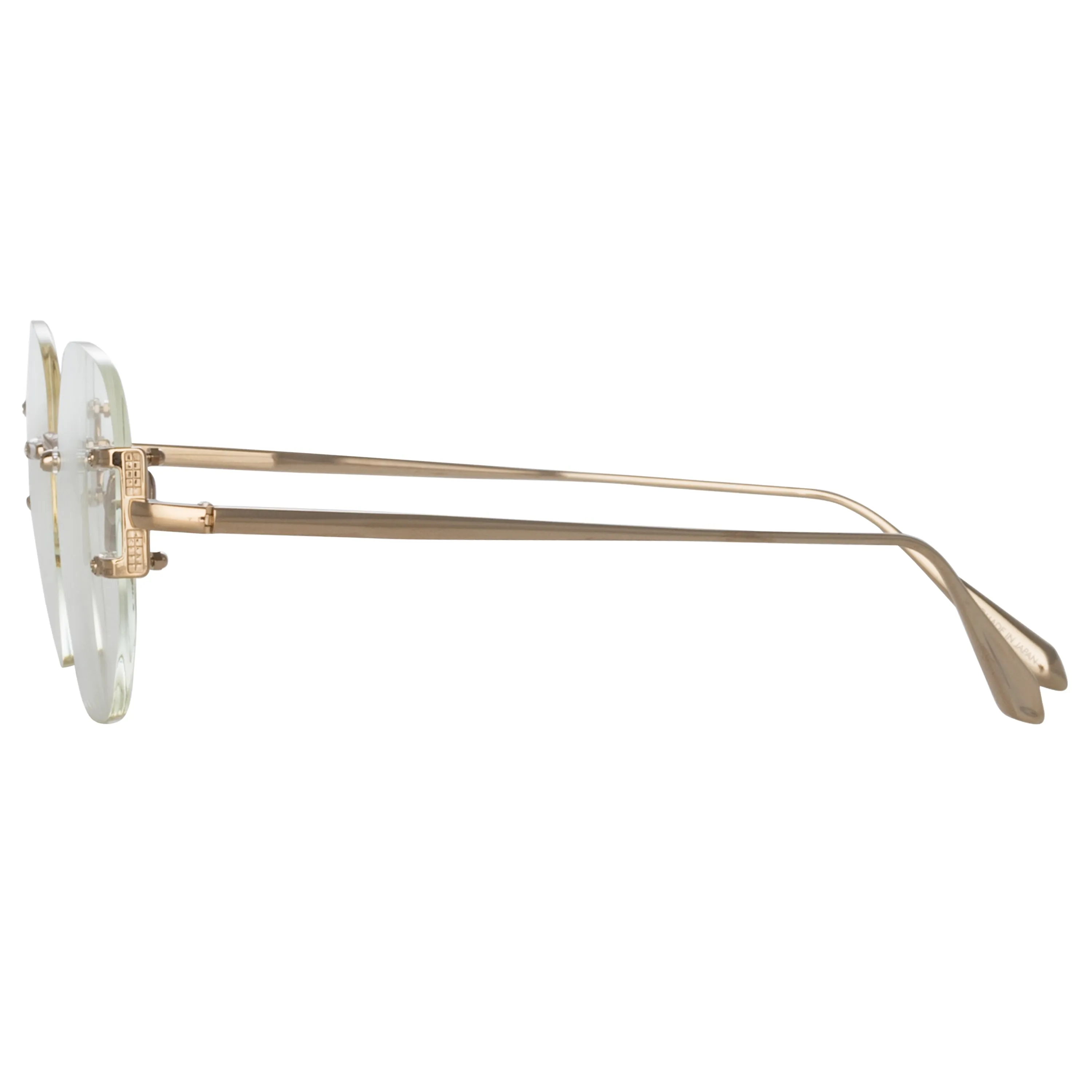 Men's Sandor Angular Optical Frame in Light Gold sold by Linda Farrow product image thumbnail 4