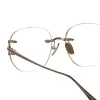 Men's Sandor Angular Optical Frame in Light Gold sold by Linda Farrow