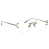 Men's Sandor Angular Optical Frame in Light Gold sold by Linda Farrow