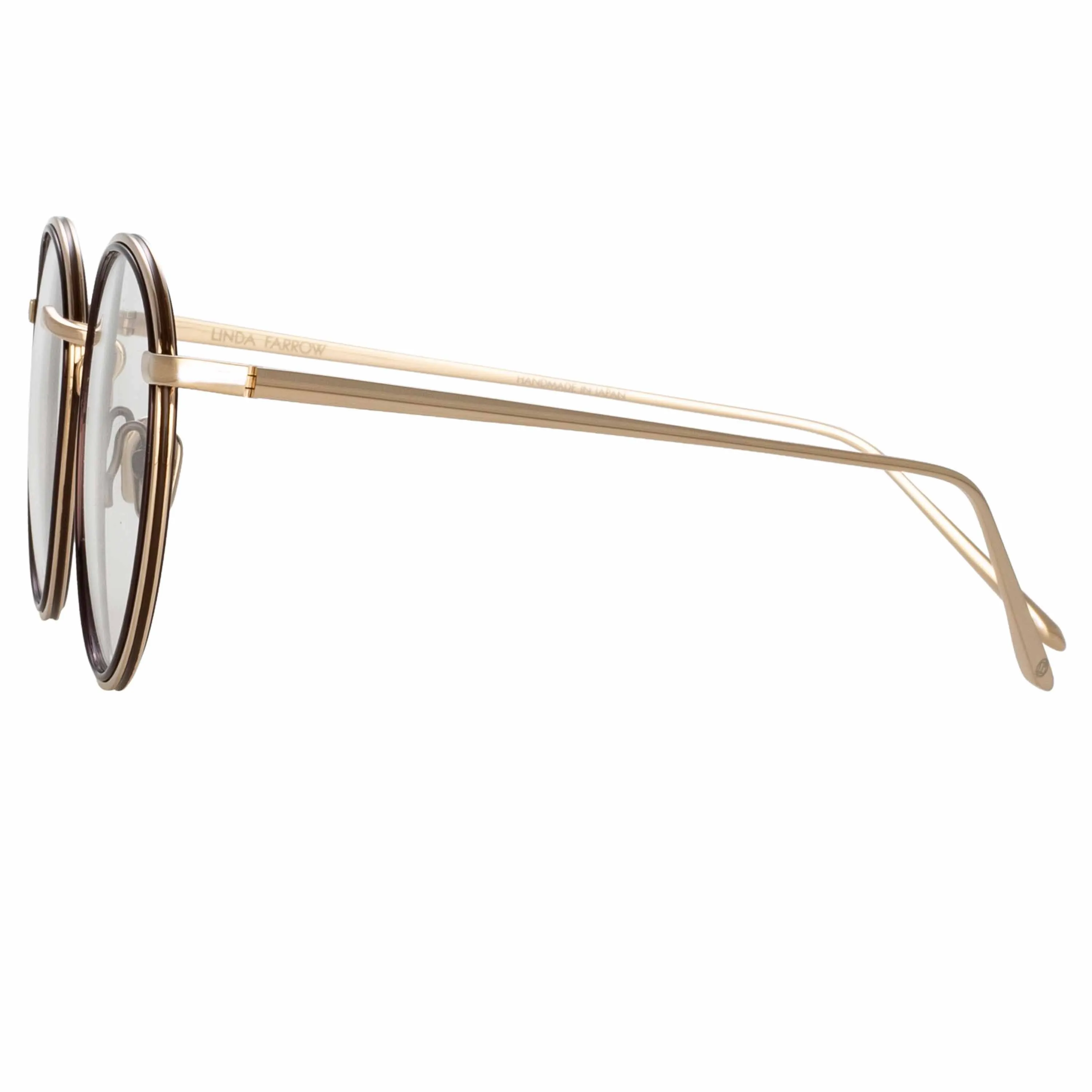 Comer Optical Oval Frame in Light Gold sold by Linda Farrow product image thumbnail 4