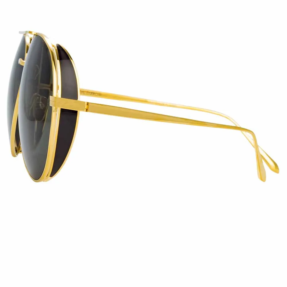 Linda Farrow Ace C1 Aviator Sunglasses sold by Linda Farrow product image thumbnail 3