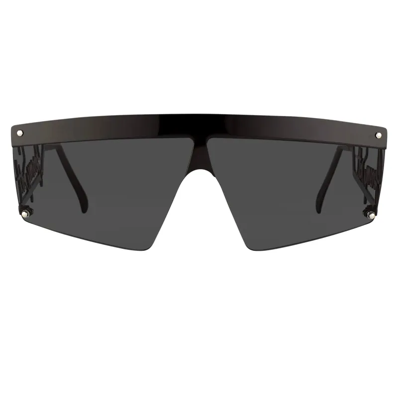 Jeremy Scott Signature Sunglasses in Black sold by Linda Farrow