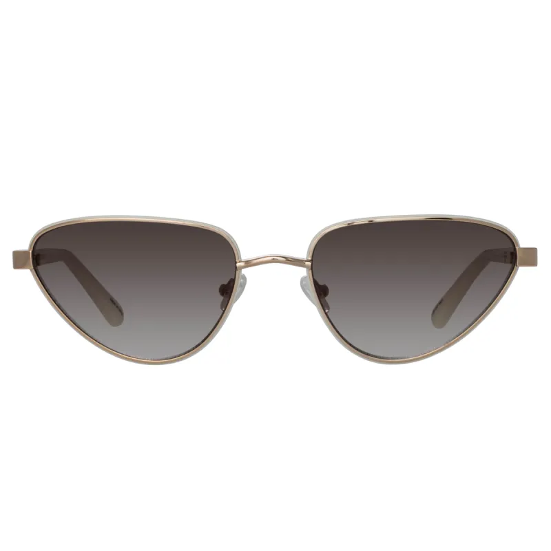 Magda Butrym Cat Eye Sunglasses in White sold by Linda Farrow
