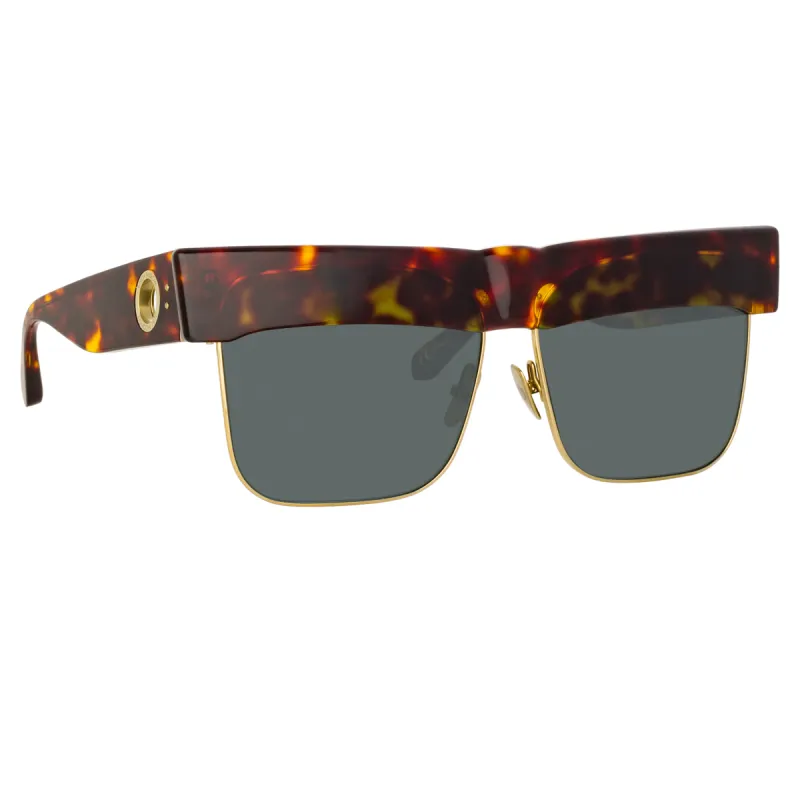 Rosalie Oversized Sunglasses in Tortoiseshell sold by Linda Farrow
