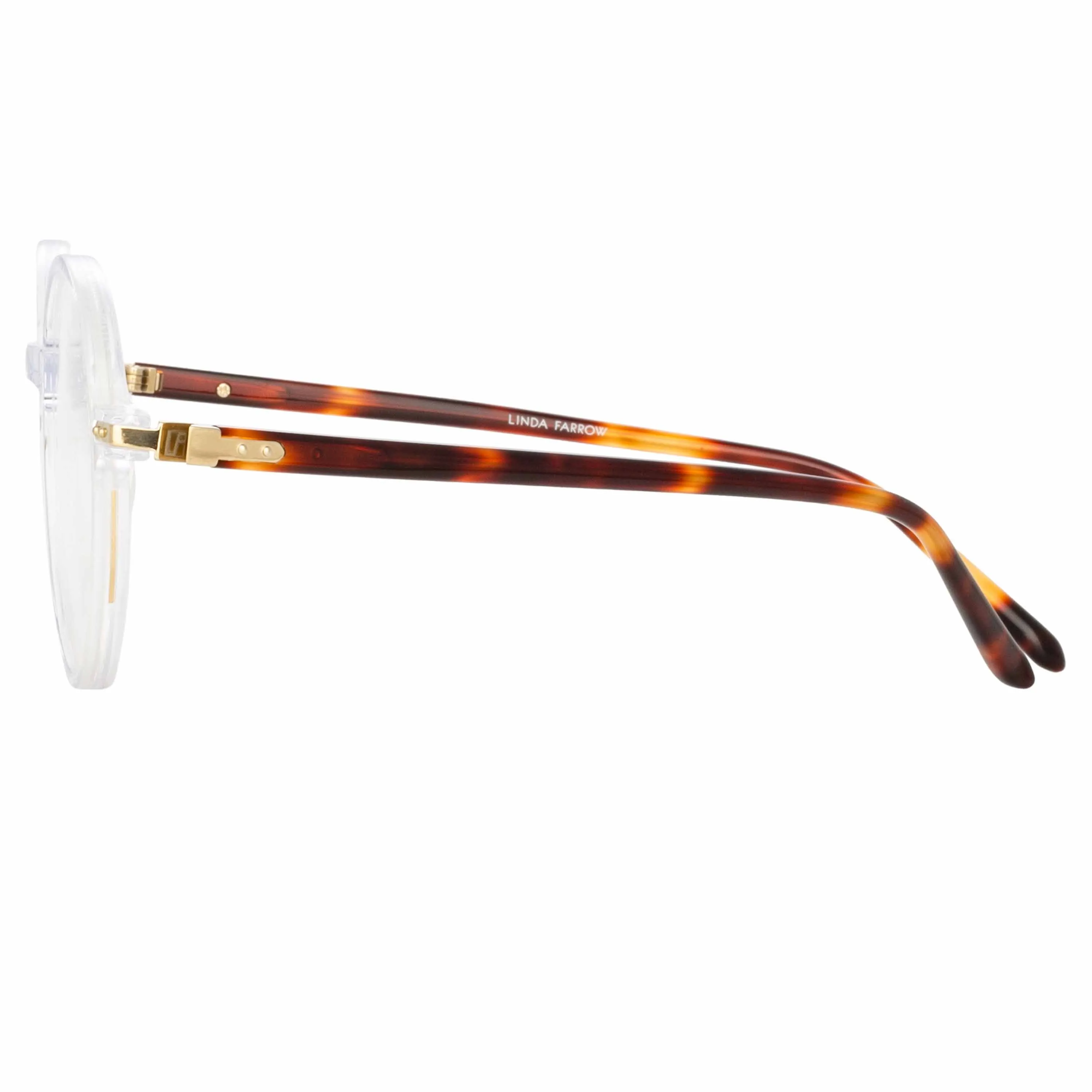 Merrick Oval Optical Frame in Clear sold by Linda Farrow product image thumbnail 3