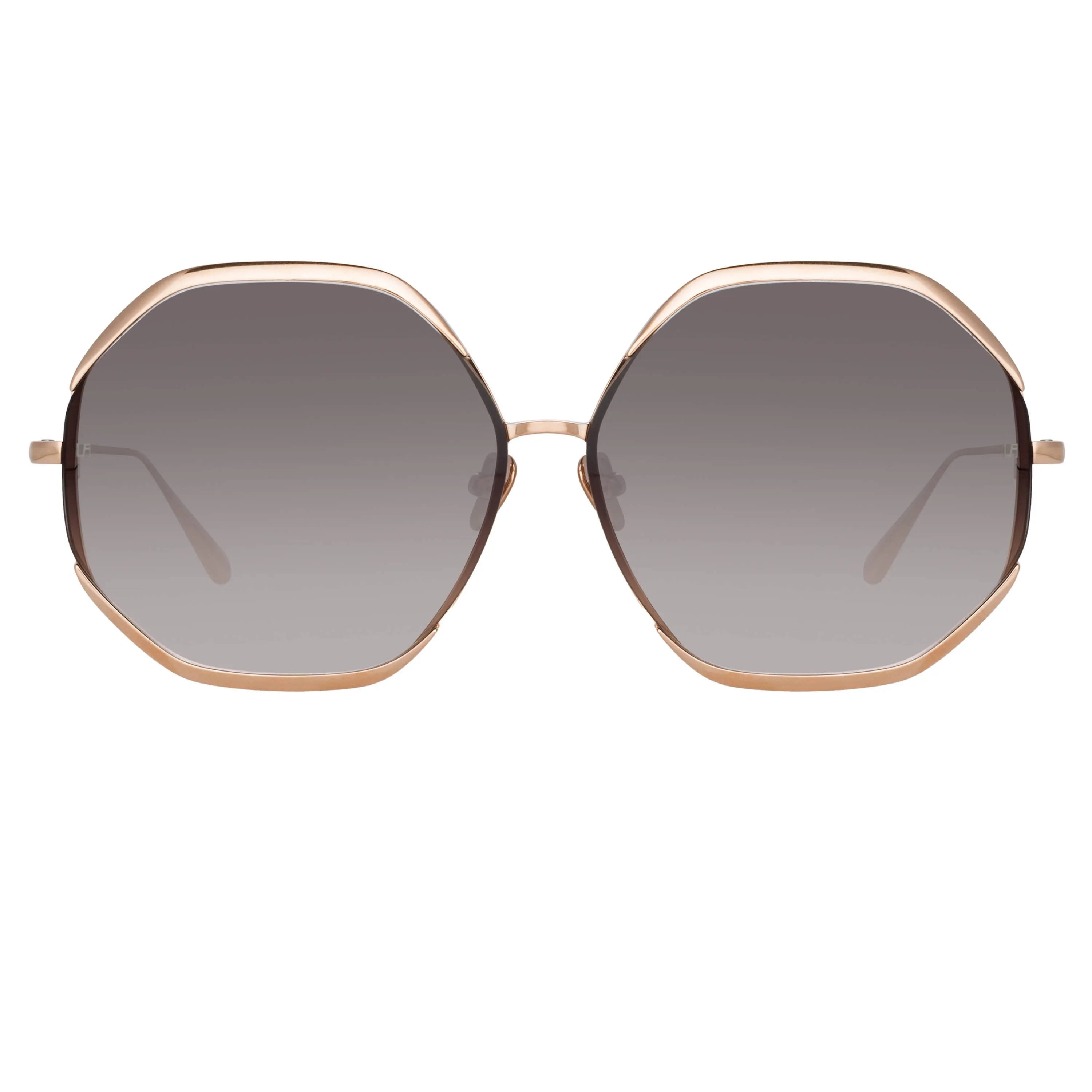 Camila Oversized Sunglasses in Rose Gold sold by Linda Farrow product image thumbnail 2