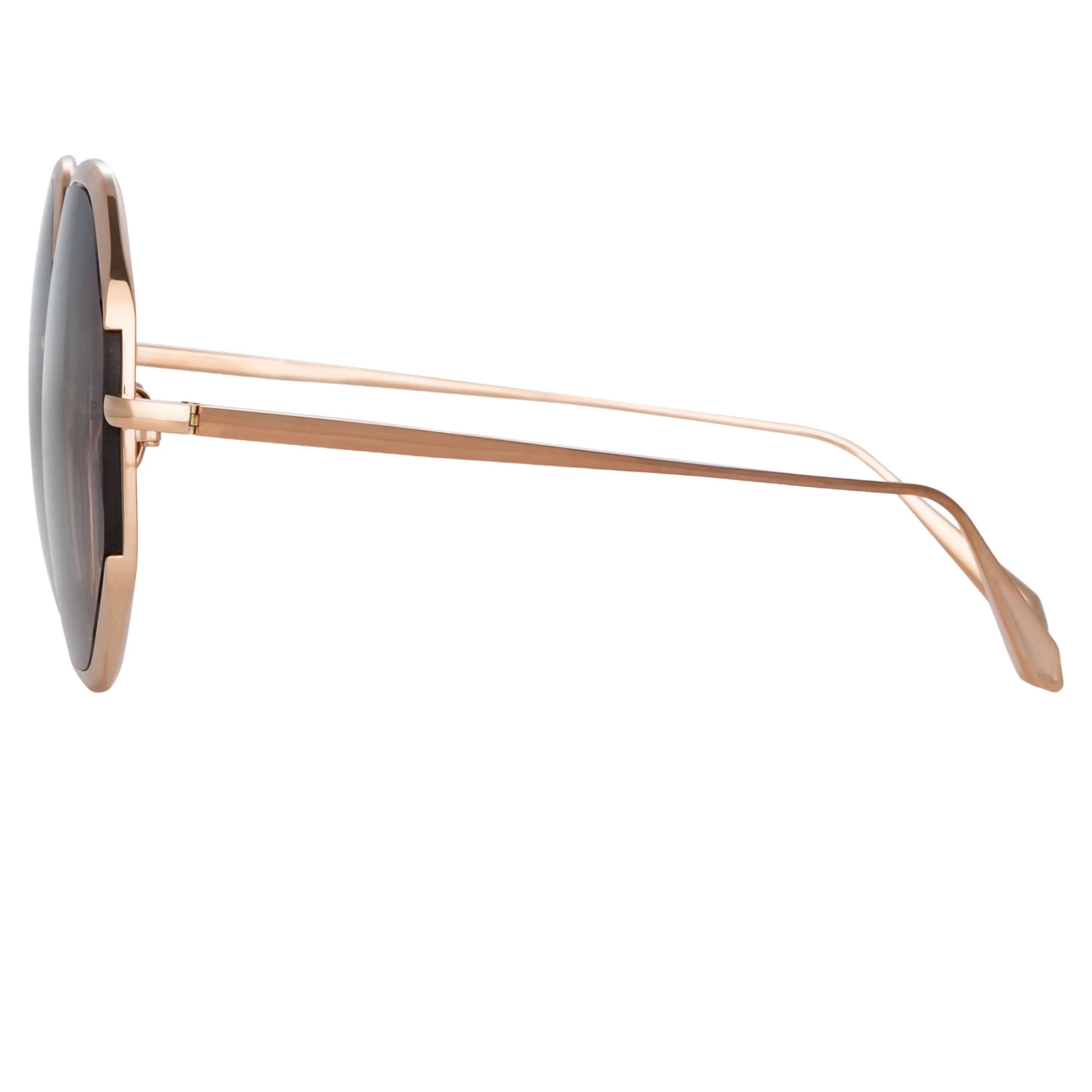 Camila Oversized Sunglasses in Rose Gold sold by Linda Farrow product image thumbnail 4