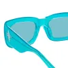 The Attico Marfa Rectangular Sunglasses in Mint sold by Linda Farrow