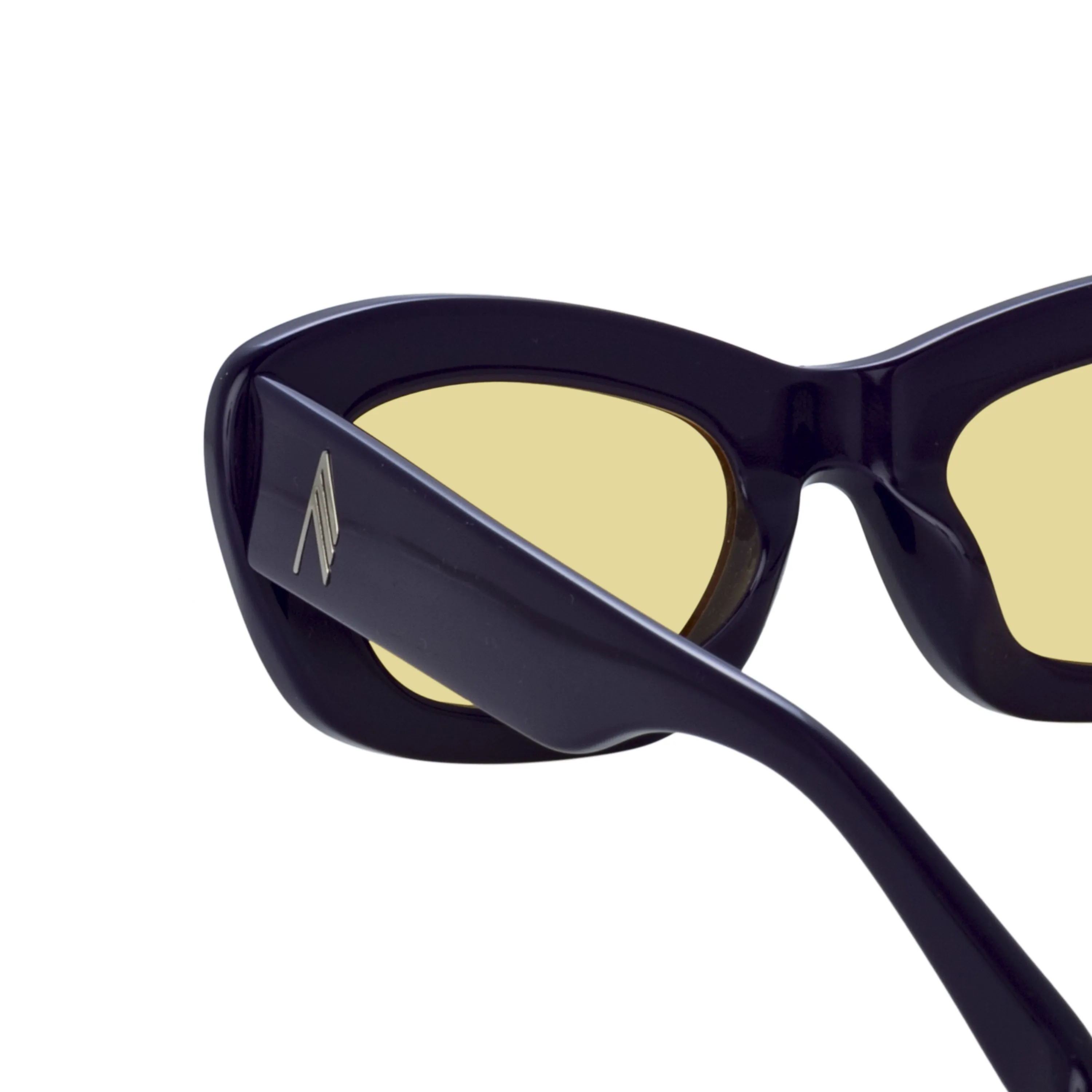 The Attico Rania Cat Eye Sunglasses in Purple sold by Linda Farrow product image thumbnail 5