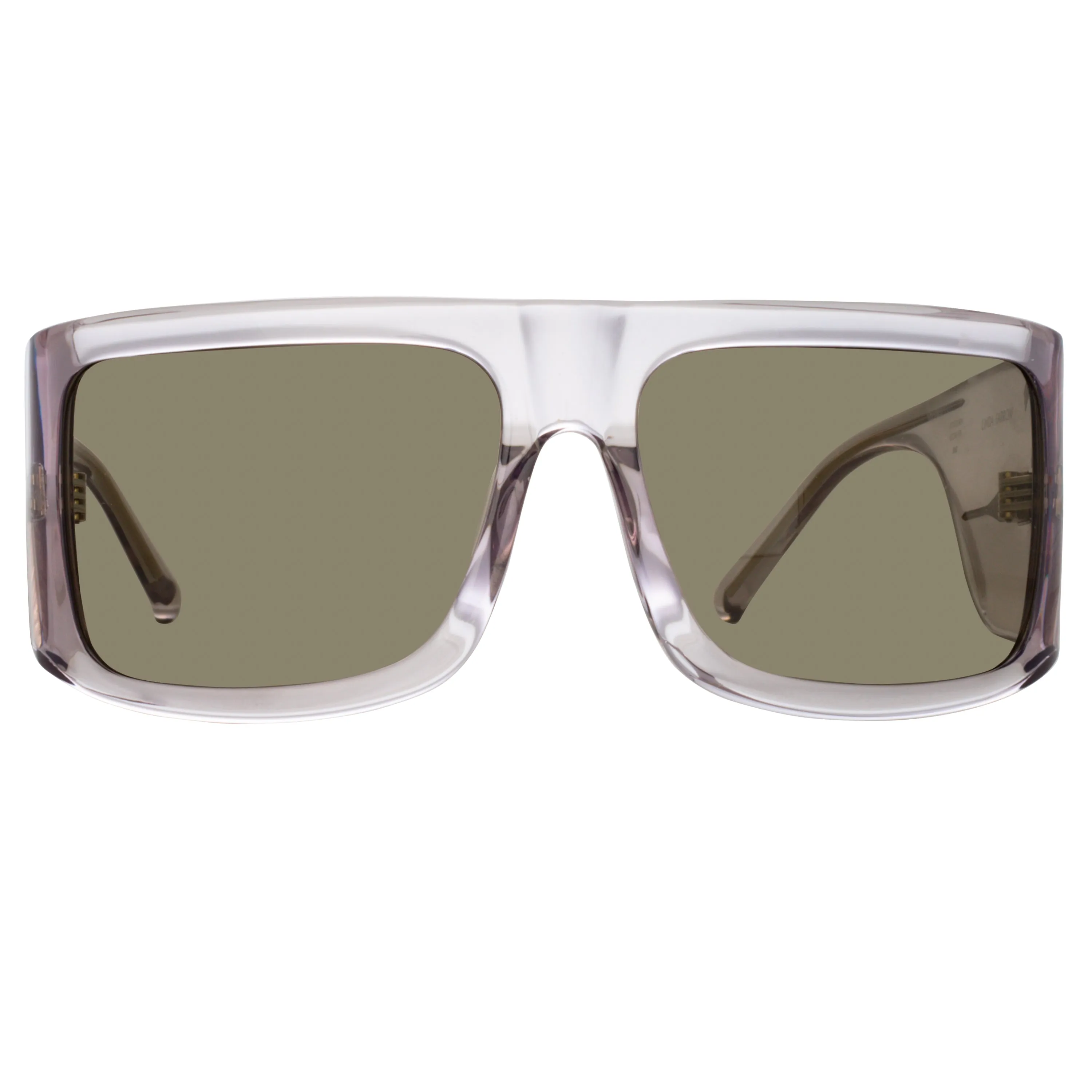 The Attico Andre Oversized Sunglasses in Smoke sold by Linda Farrow product image thumbnail 2