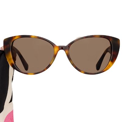 Sarandon Cat Eye Sunglasses in Tortoiseshell sold by Linda Farrow