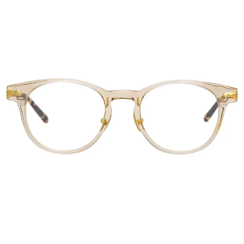 Bay Optical A D-Frame in Clear sold by Linda Farrow