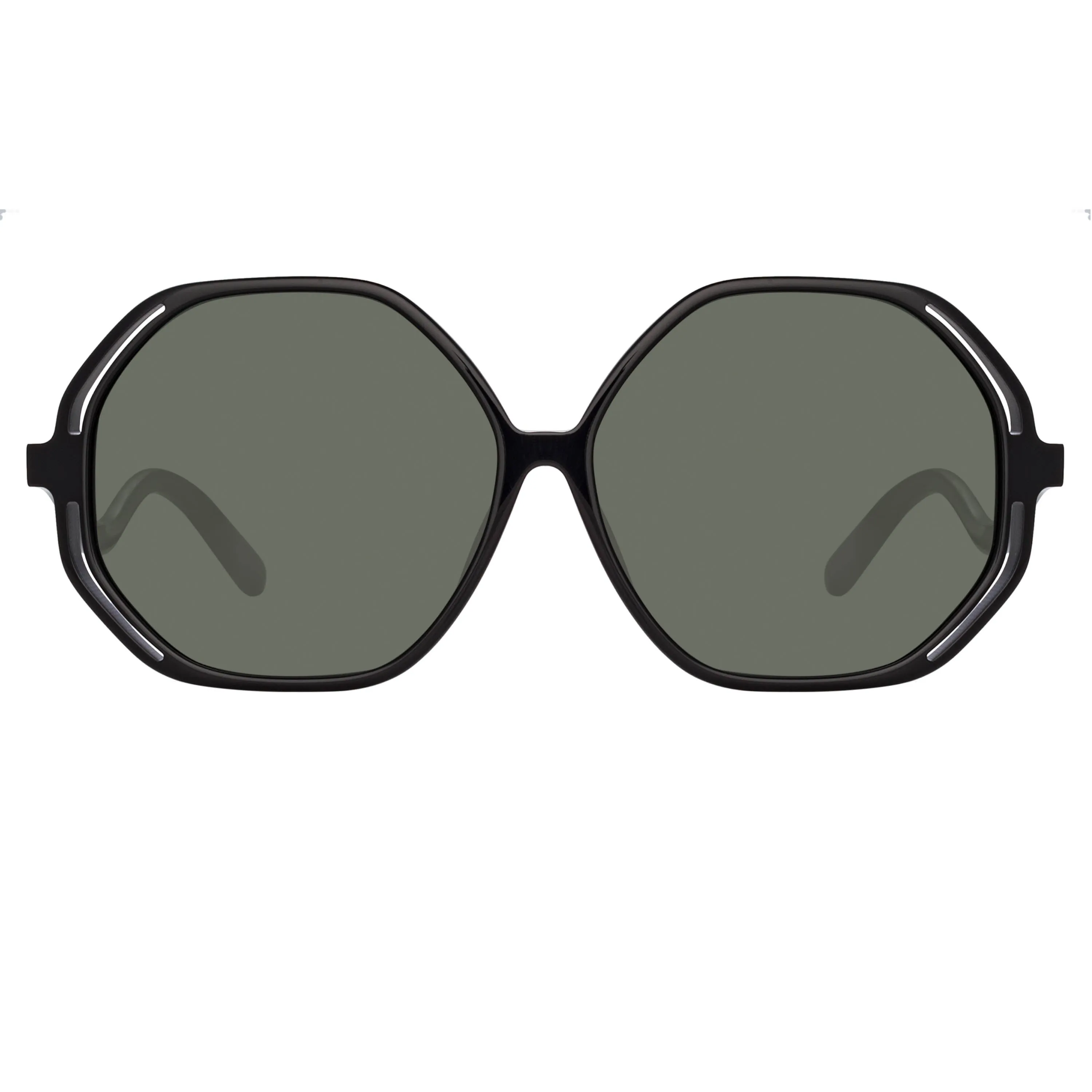 Una Oversized Sunglasses in Black sold by Linda Farrow product image thumbnail 2
