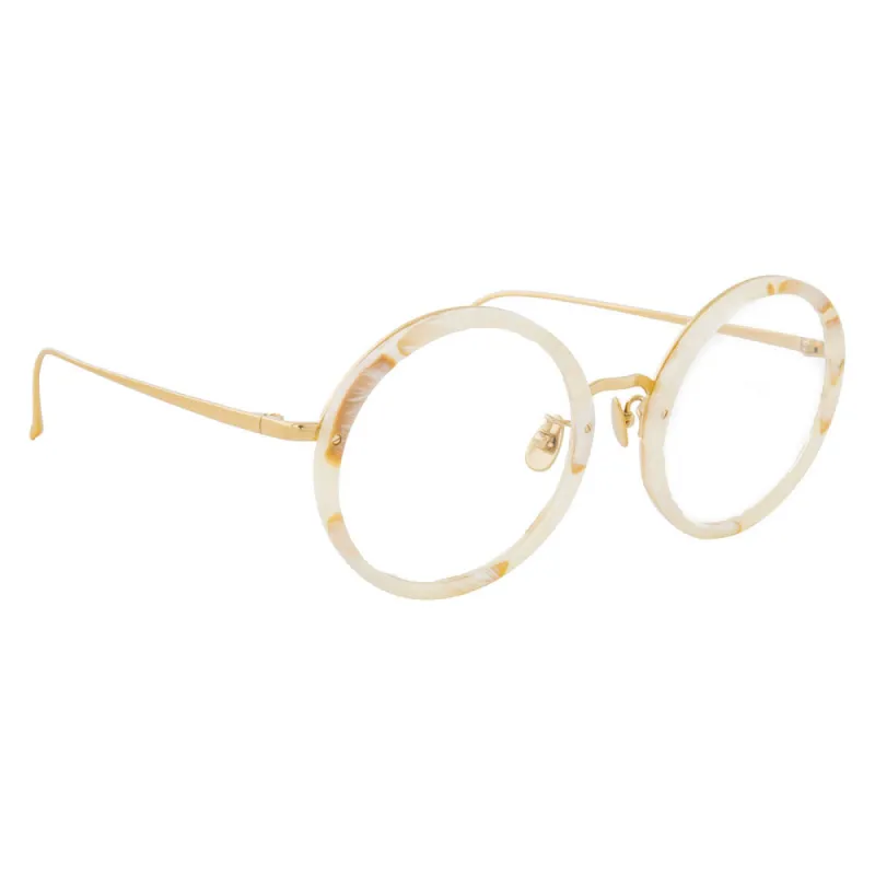 Linda Farrow Tracy C55 Round Optical Frame sold by Linda Farrow