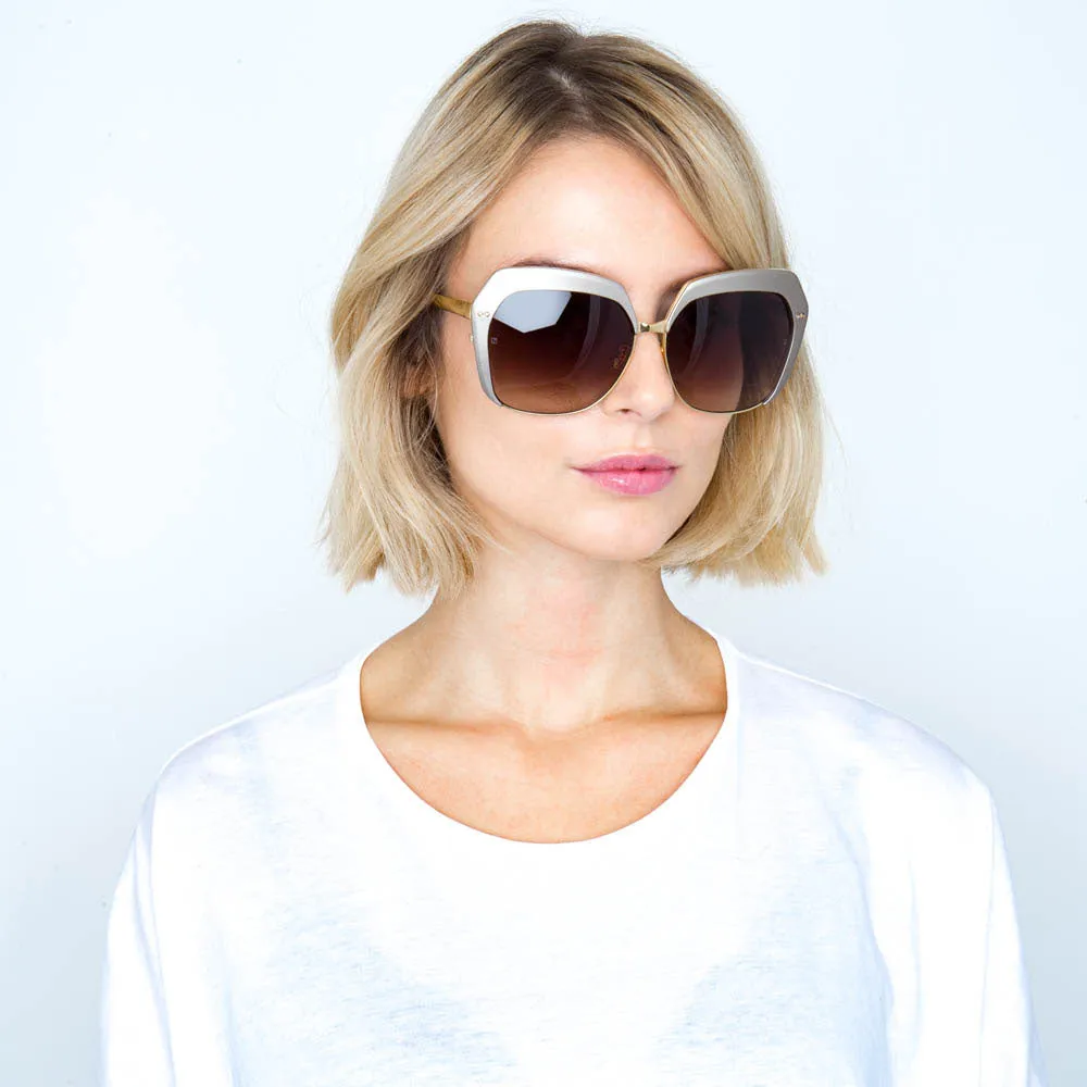 Linda Farrow 578 C5 Oversized Sunglasses sold by Linda Farrow product image thumbnail 5