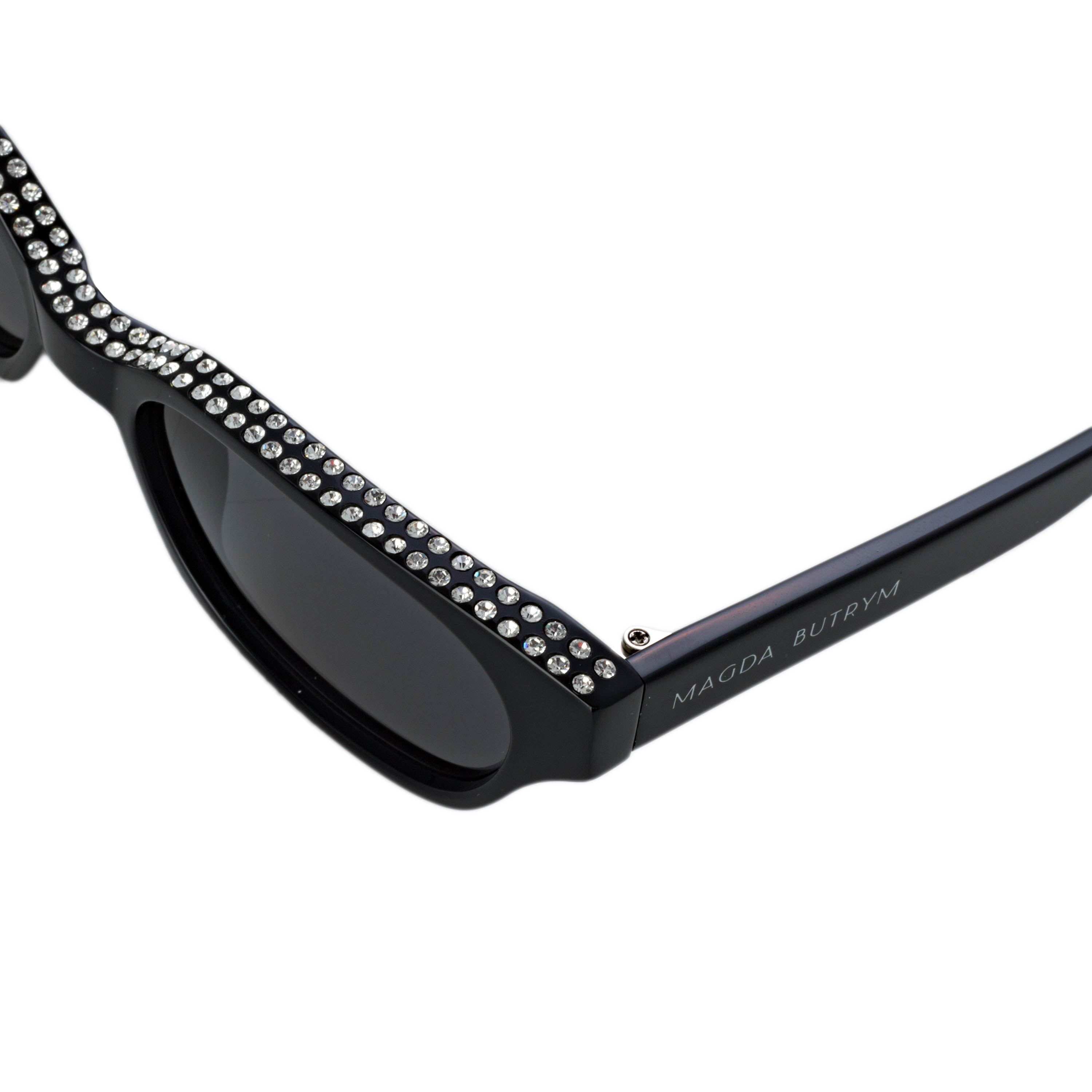 Magda Butrym Cat Eye Sunglasses in Black and Crystal sold by Linda Farrow product image thumbnail 4