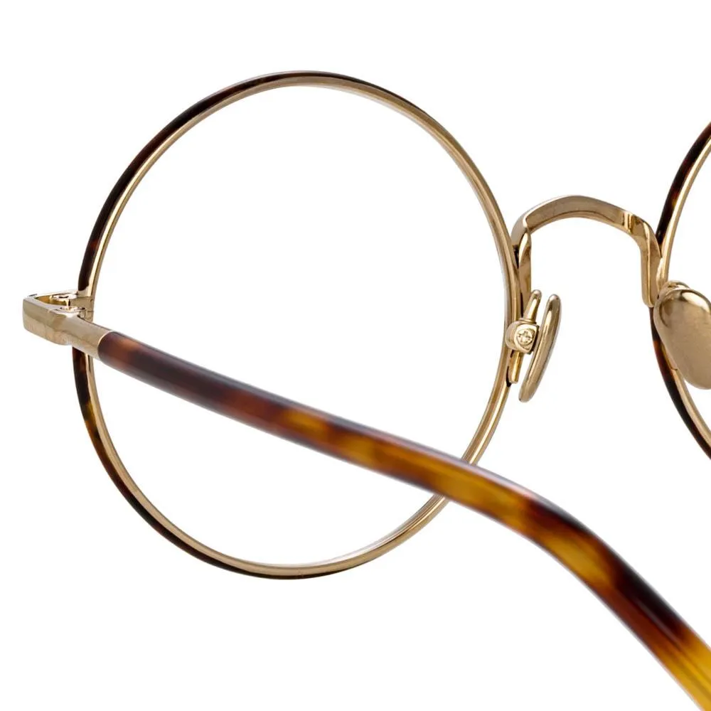 Welch Round Optical Frame in Tortoiseshell sold by Linda Farrow product image thumbnail 4