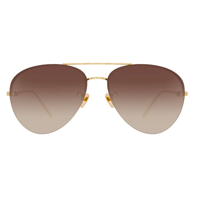 Linda Farrow 498 C5 Aviator Sunglasses sold by Linda Farrow