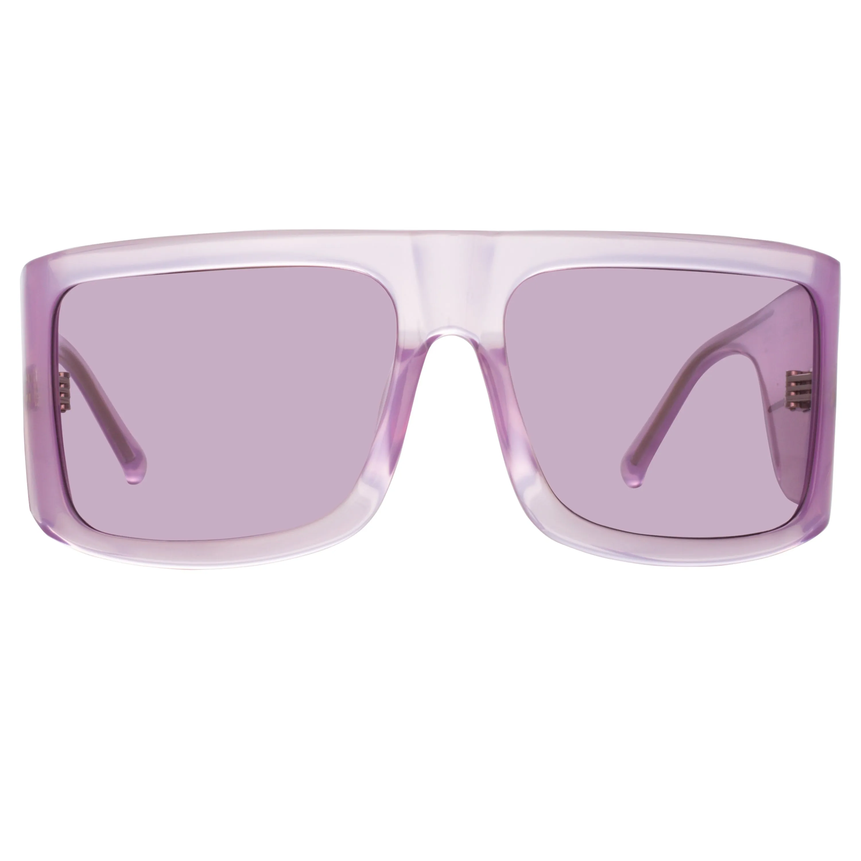 The Attico Andre Oversized Sunglasses in Pink sold by Linda Farrow product image thumbnail 2