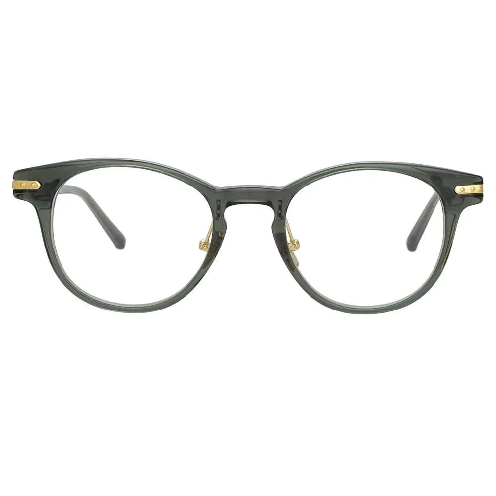 Bay Optical D-Frame in Green sold by Linda Farrow