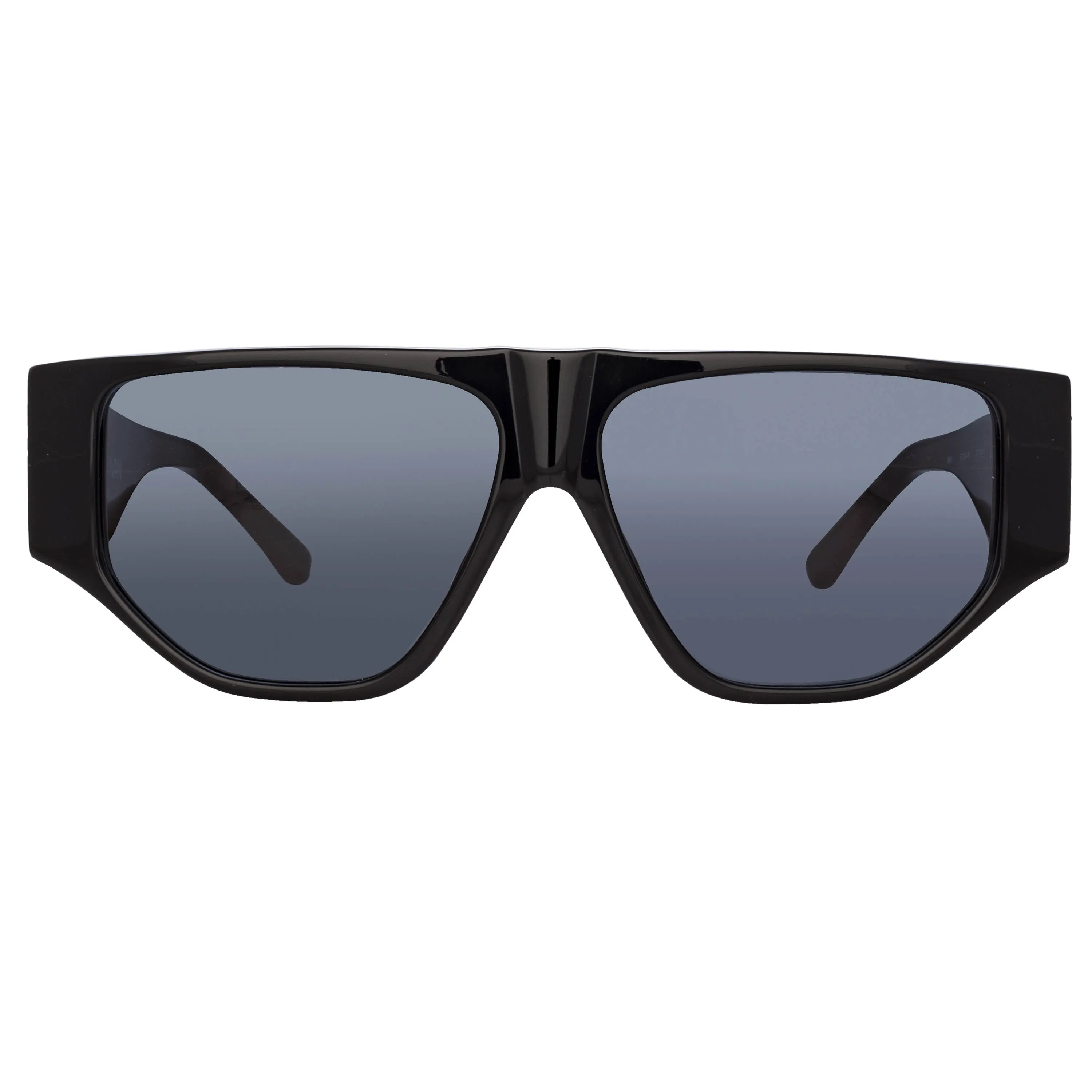 The Attico Ivan Angular Sunglasses in Black sold by Linda Farrow product image thumbnail 2