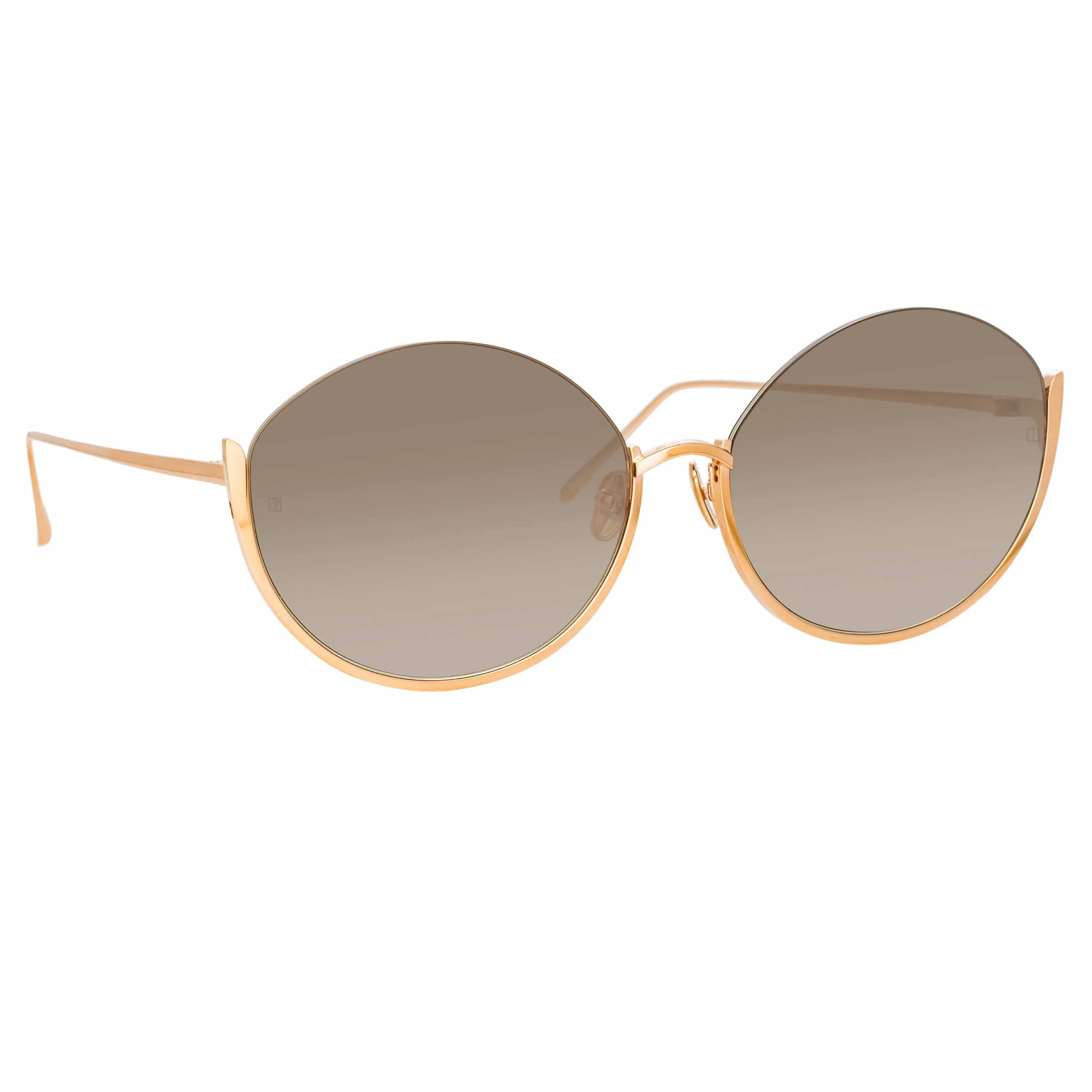 Rae Cat Eye Sunglasses in Rose Gold sold by Linda Farrow product image thumbnail 3