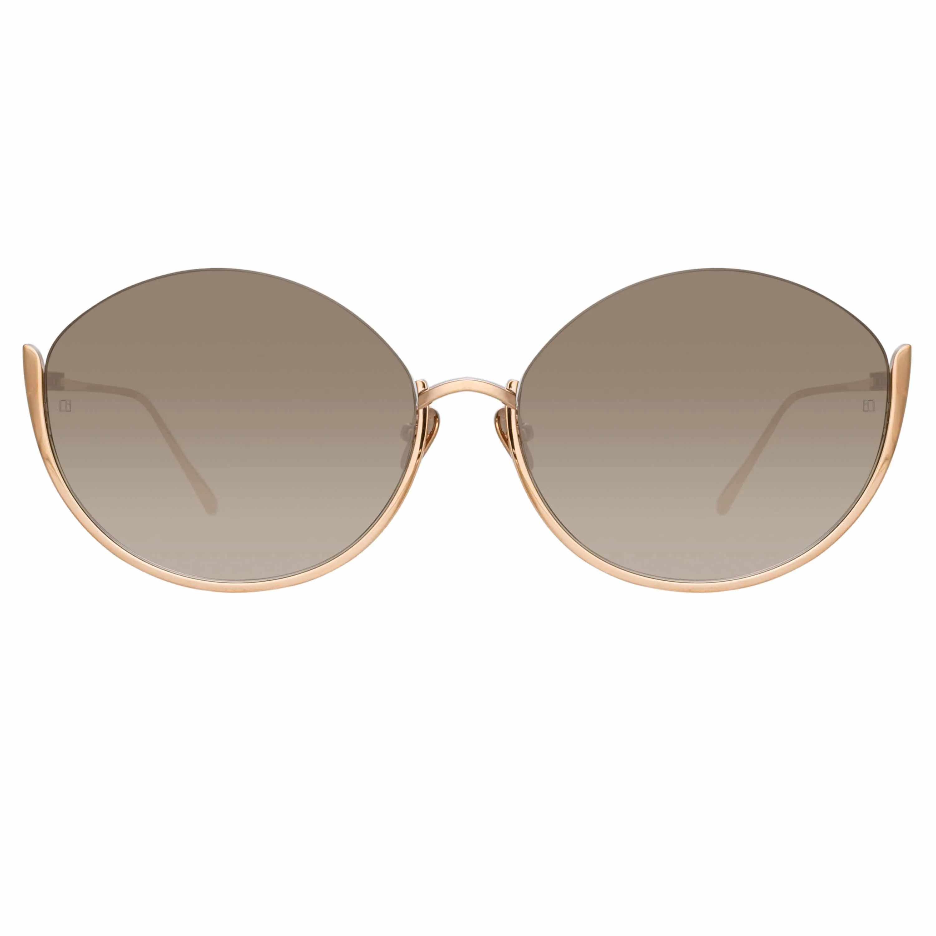 Rae Cat Eye Sunglasses in Rose Gold sold by Linda Farrow product image thumbnail 2