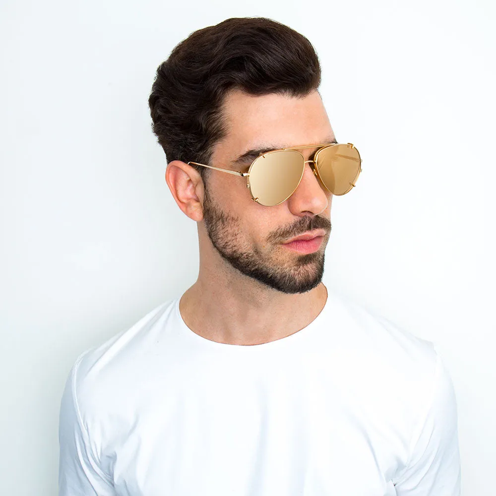 Linda Farrow 666 C1 Aviator Sunglasses sold by Linda Farrow product image thumbnail 5