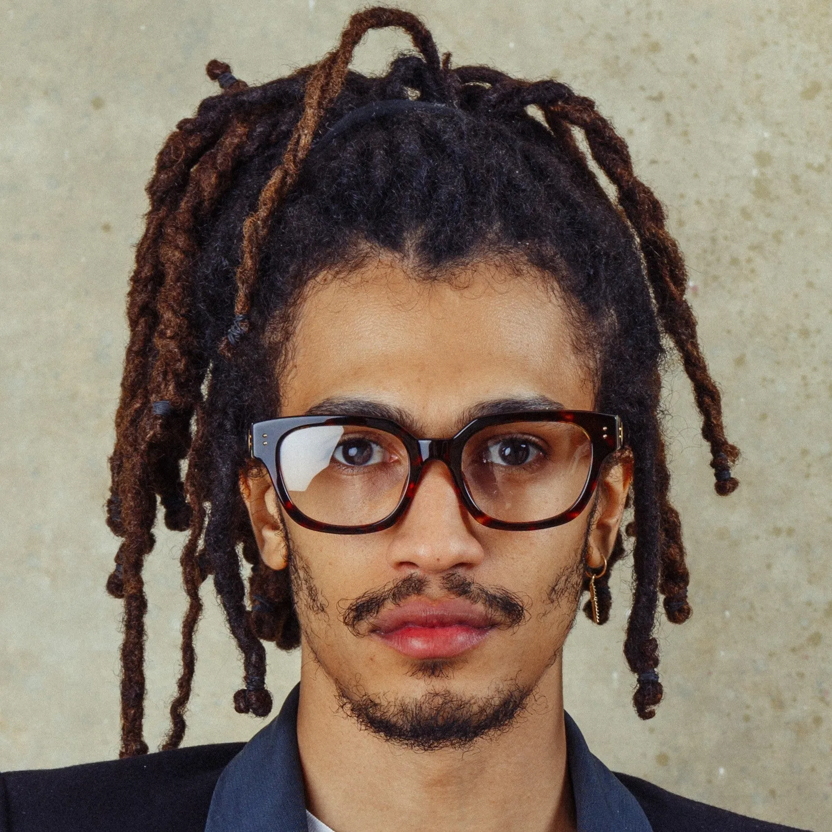 Deni Optical D-Frame in Tortoiseshell (Men's) sold by Linda Farrow