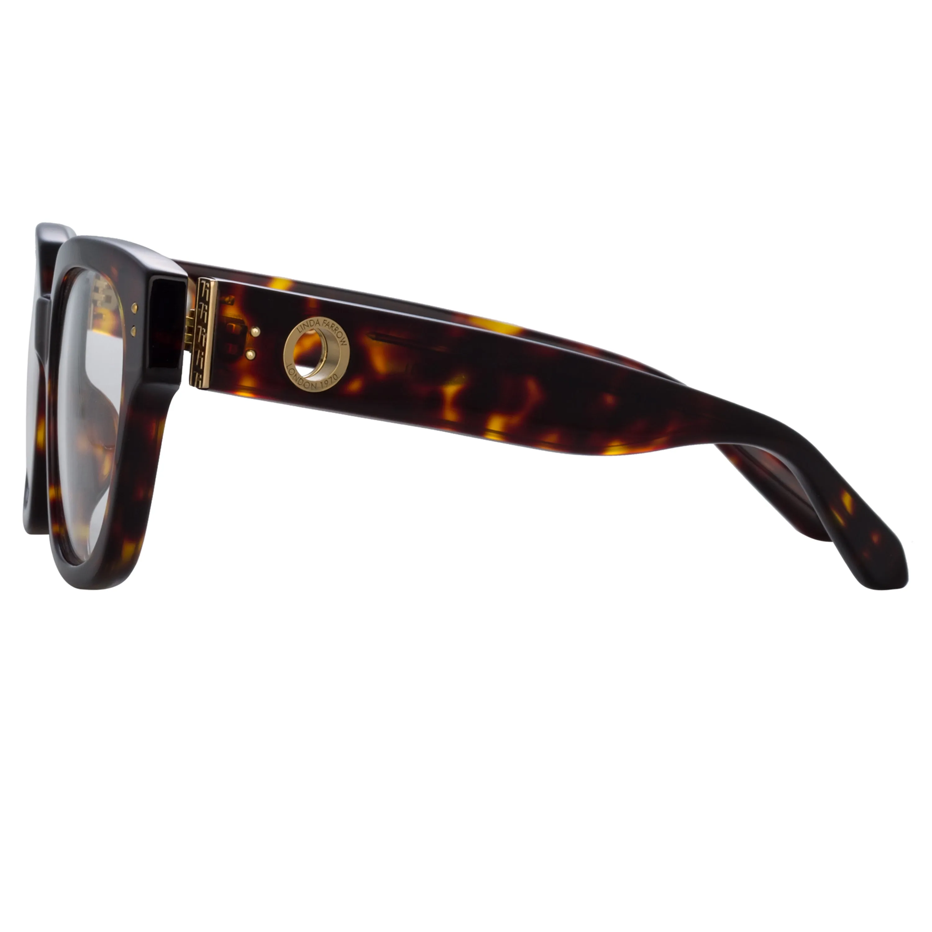 Deni Optical D-Frame in Tortoiseshell (Men's) sold by Linda Farrow product image thumbnail 5