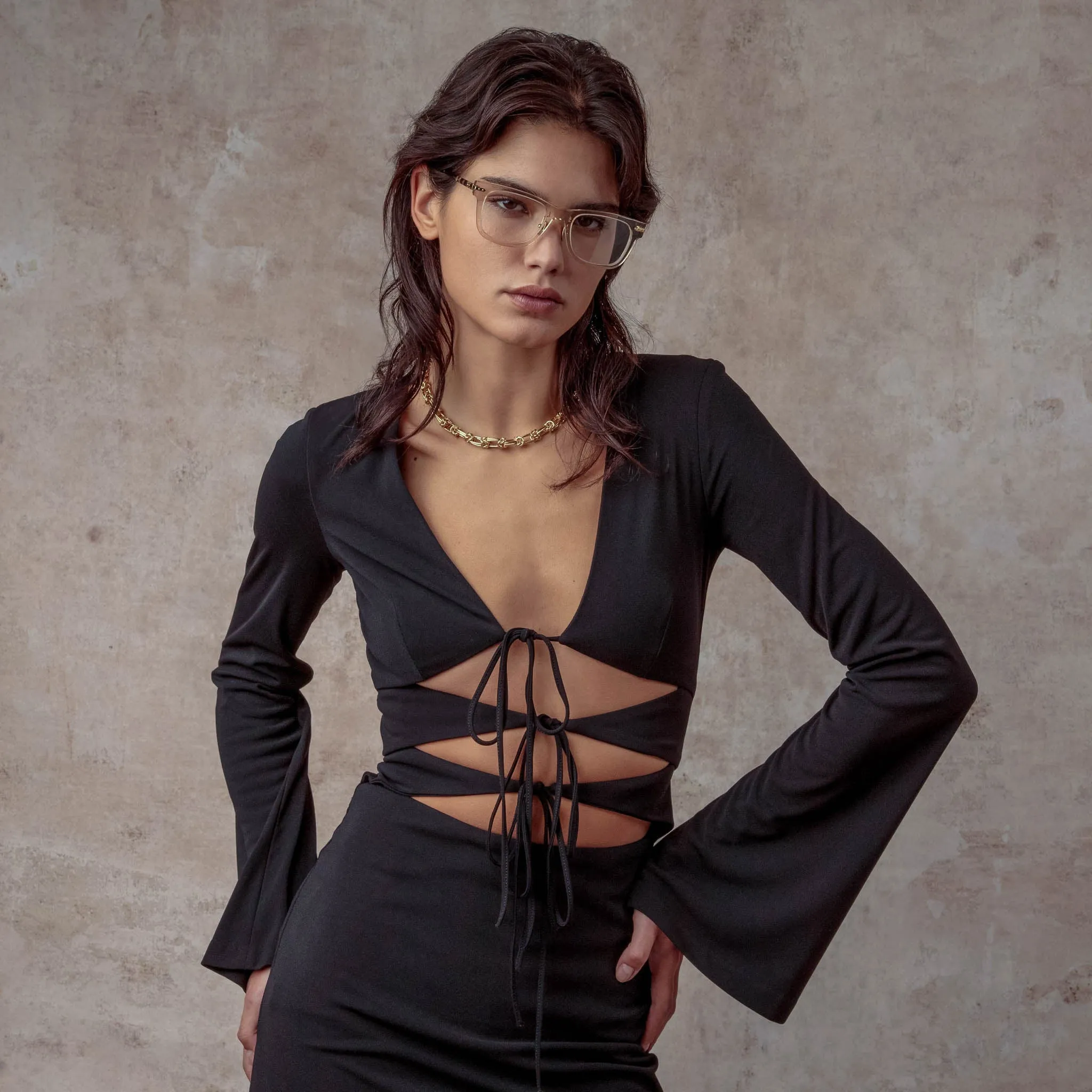 Portico Optical D-Frame in Ash (Asian Fit) sold by Linda Farrow