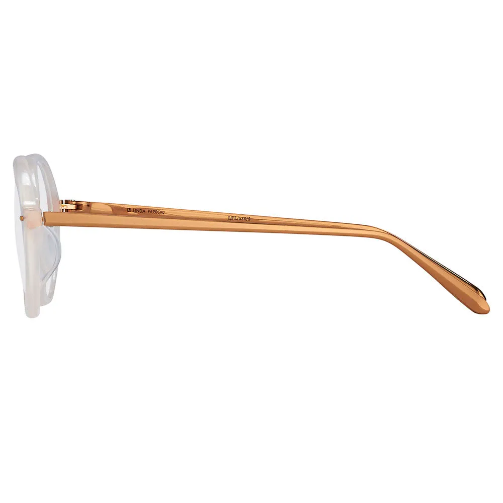 Linda Farrow 530 C5 Oval Optical Frame sold by Linda Farrow product image thumbnail 3