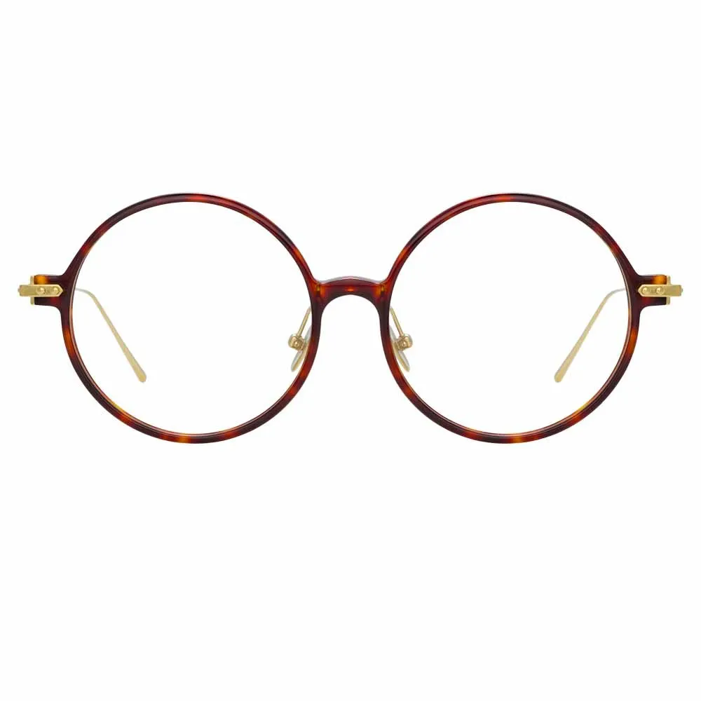 Linda Farrow Linear Savoye A C3 Round Optical Frame sold by Linda Farrow product image thumbnail 2