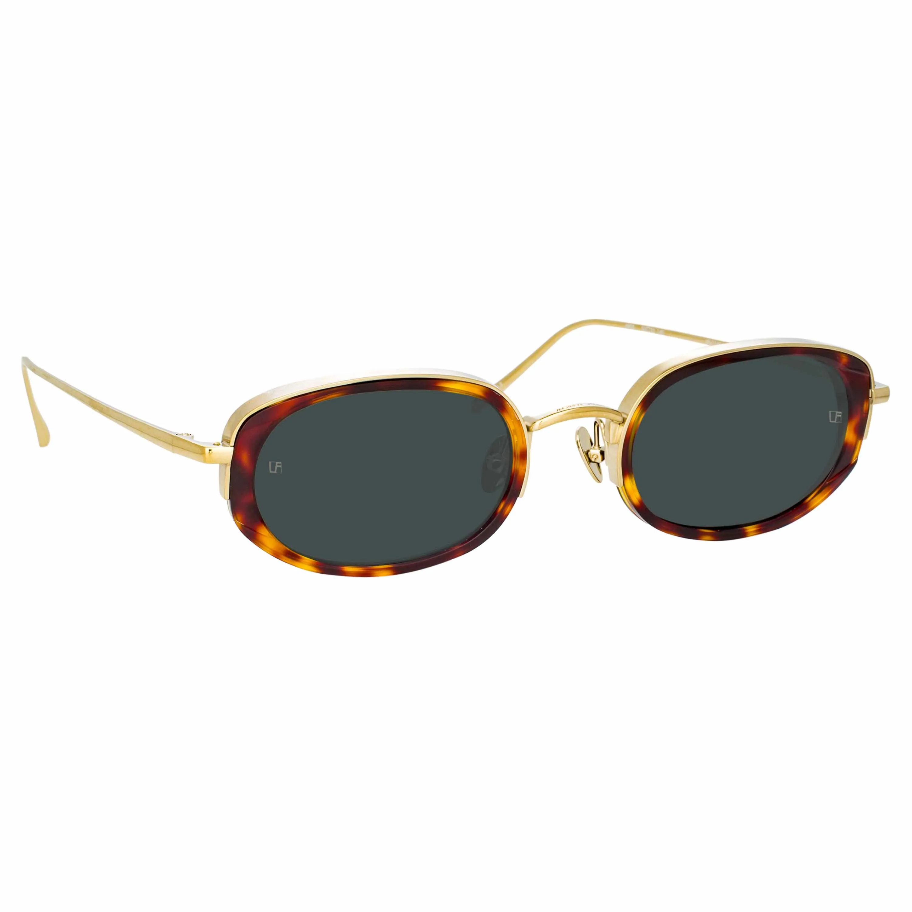 Rosie Oval Sunglasses in Tortoiseshell sold by Linda Farrow product image thumbnail 3