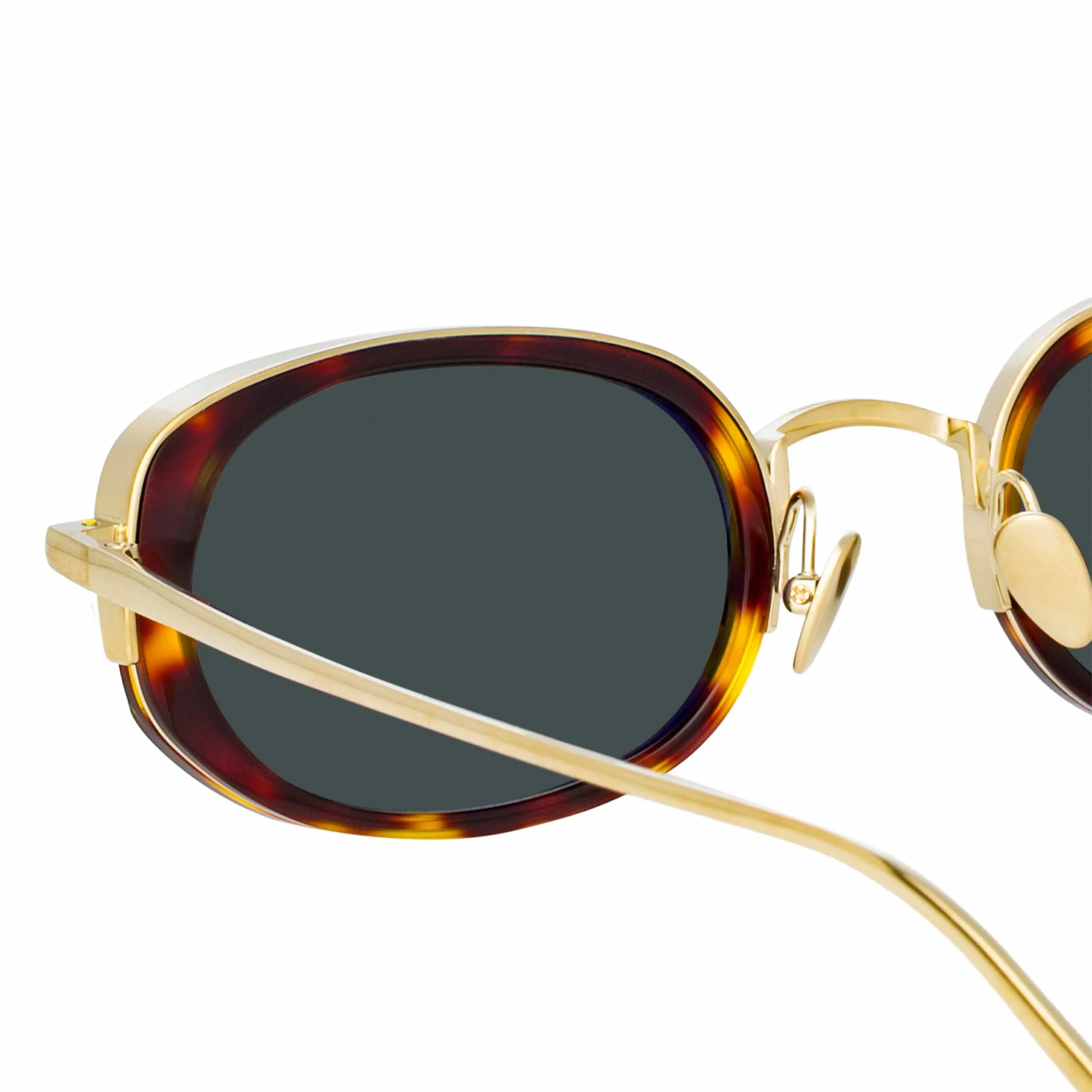 Rosie Oval Sunglasses in Tortoiseshell sold by Linda Farrow product image thumbnail 5