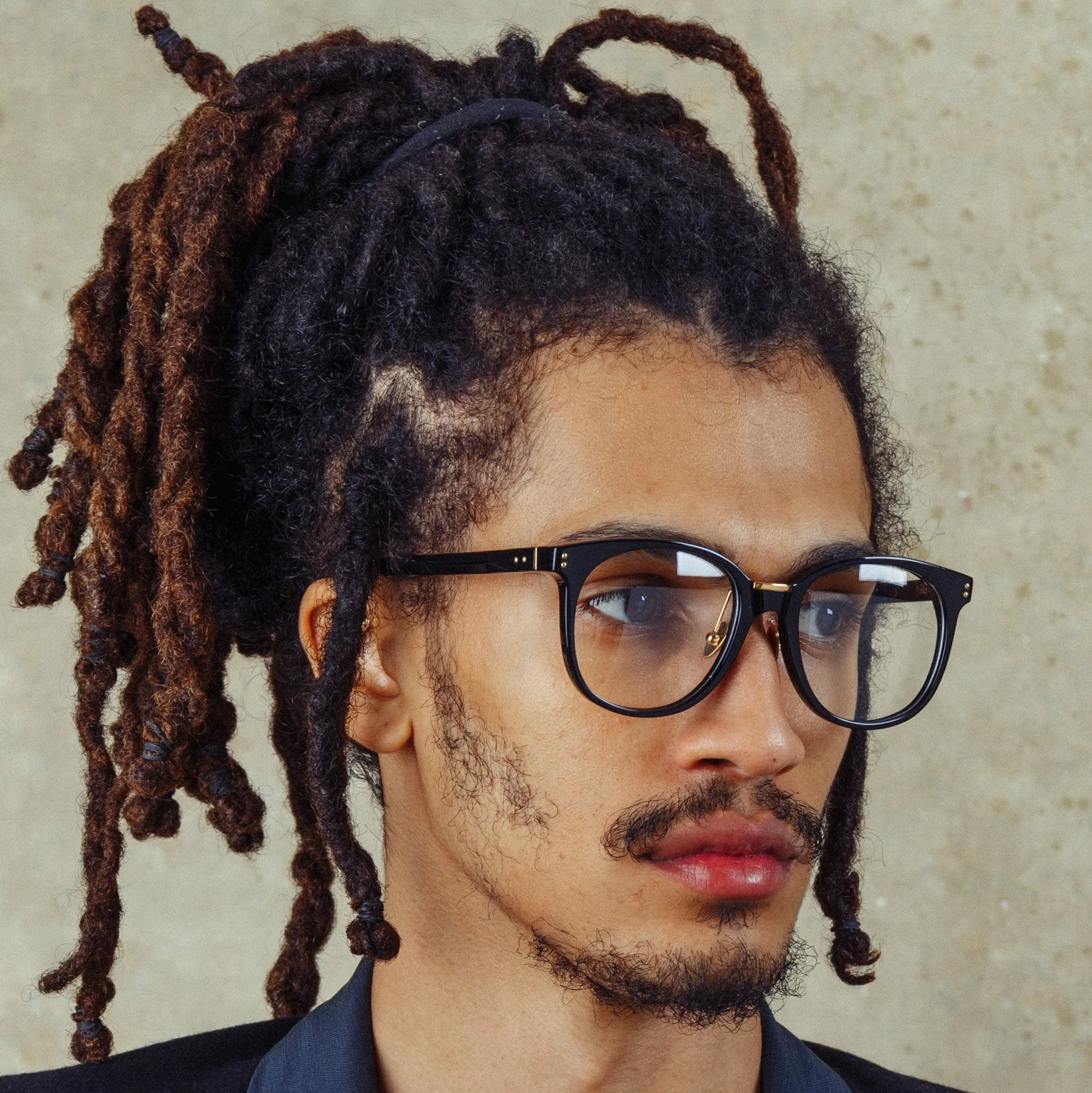 Palla Optical D-Frame Frame in Black (Men's) sold by Linda Farrow product image thumbnail 3