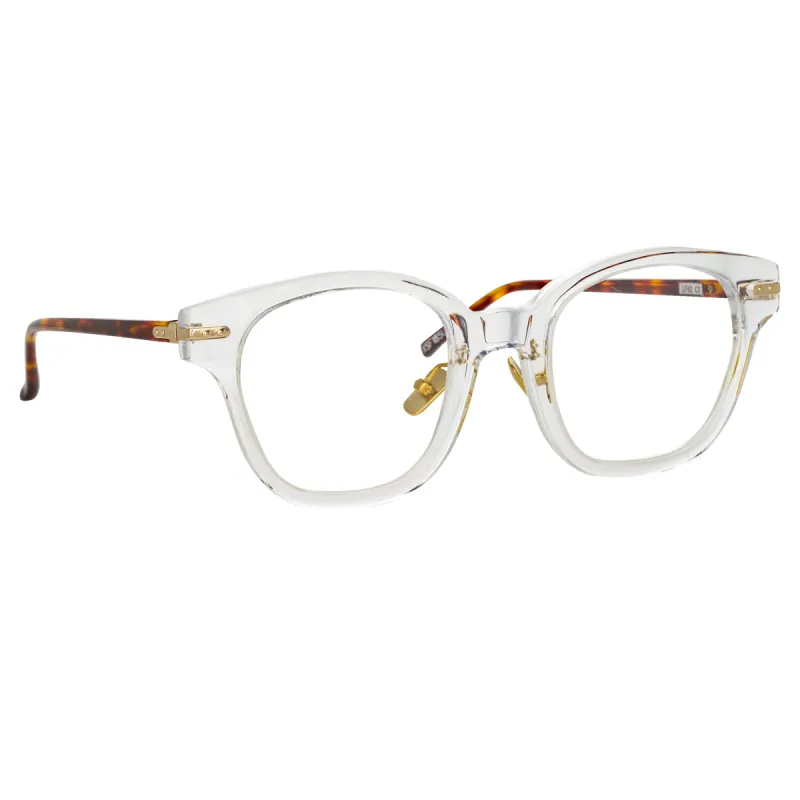 Atkins Optical A D-Frame in Clear (Men's) sold by Linda Farrow