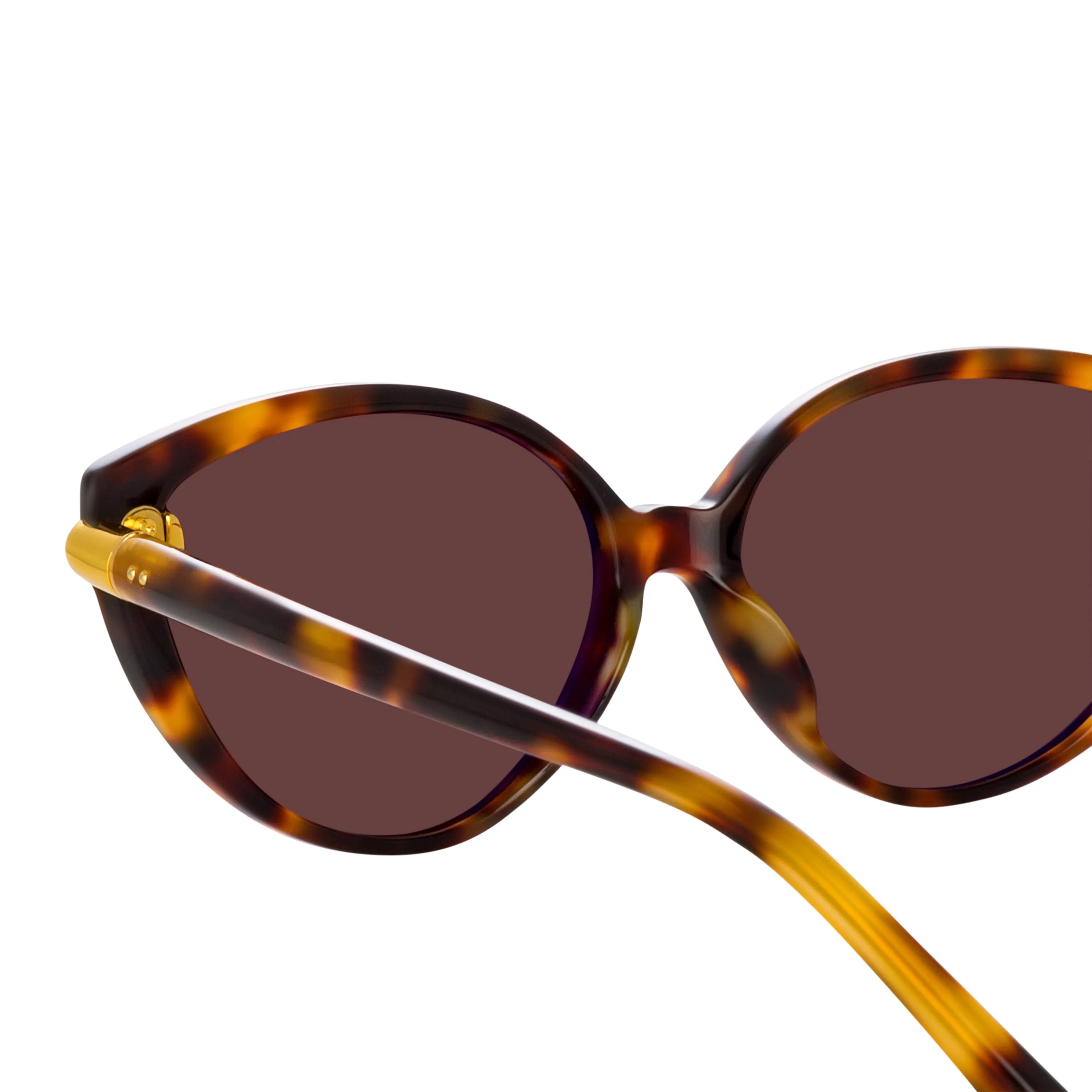 Palm Cat Eye Sunglasses in Tortoiseshell sold by Linda Farrow product image thumbnail 4