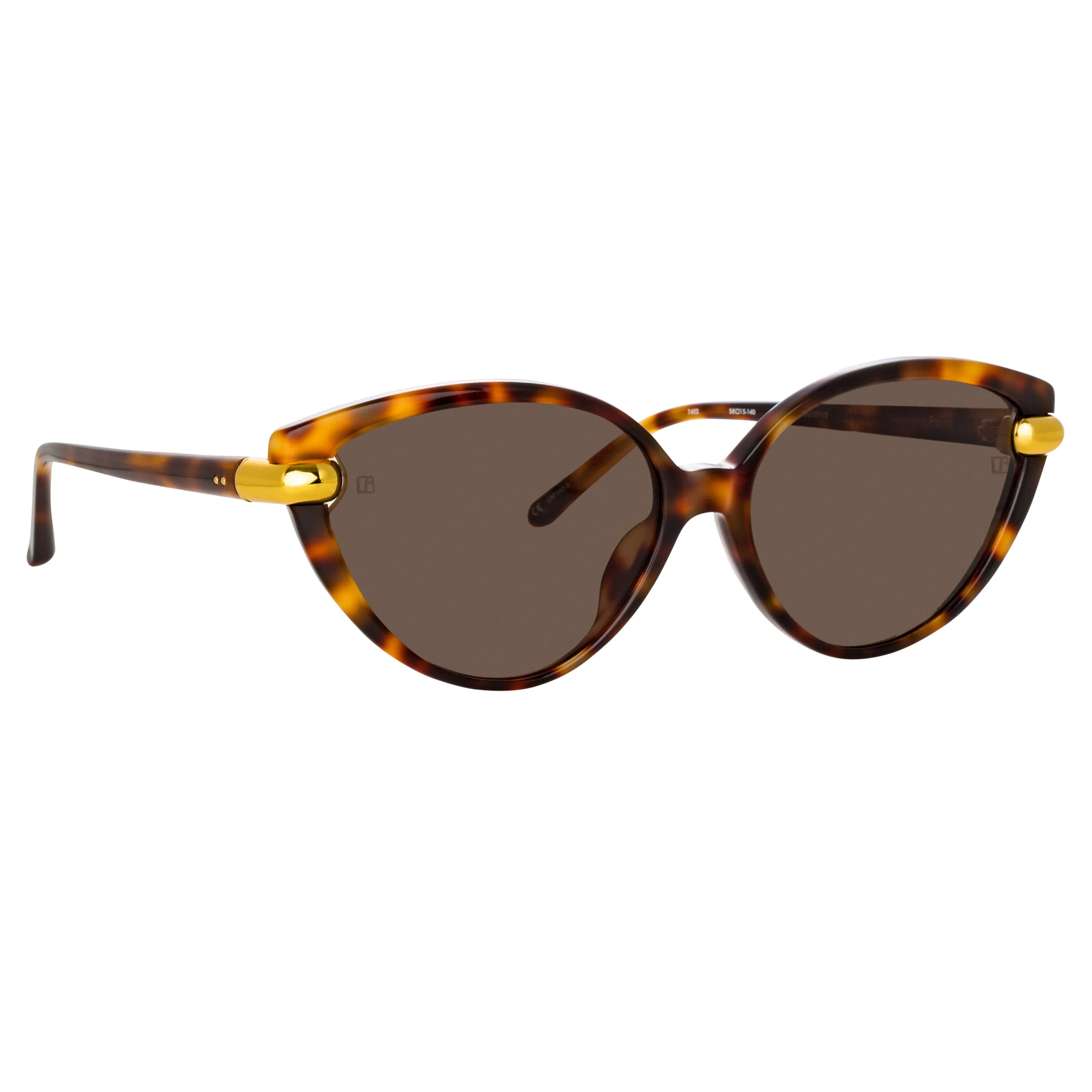 Palm Cat Eye Sunglasses in Tortoiseshell sold by Linda Farrow product image thumbnail 2