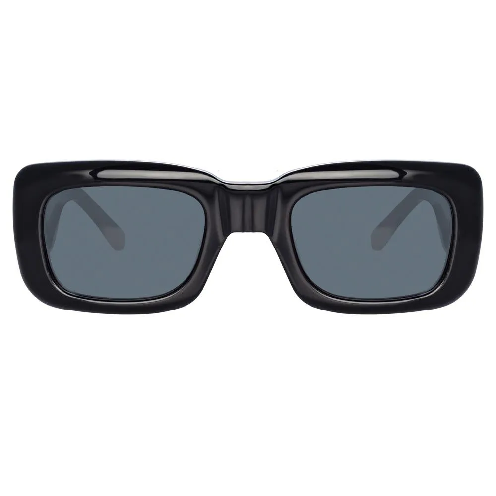 The Attico Marfa Rectangular Sunglasses in Black sold by Linda Farrow product image thumbnail 2