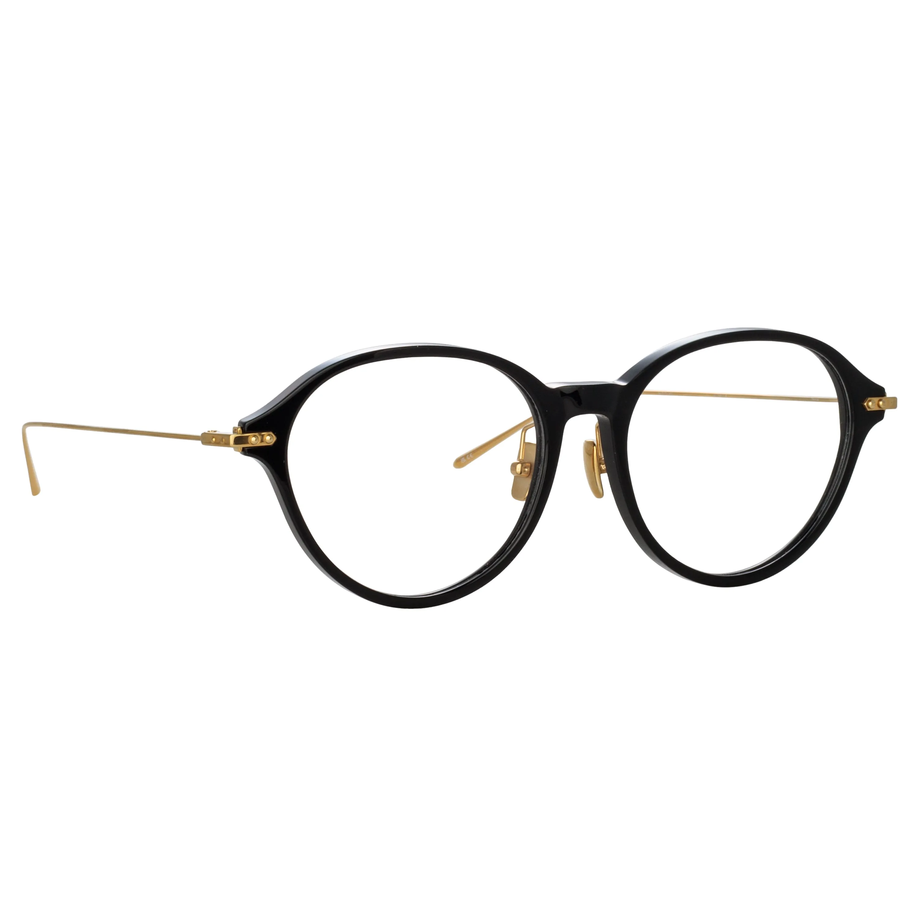 Pearce Oval Optical Frame in Black (Asian Fit) sold by Linda Farrow product image thumbnail 3